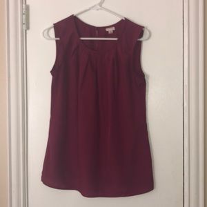 Beautiful mulberry sleeveless blouse
